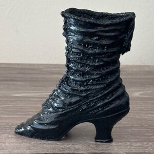 Vintage Antique Coal Victorian Boot !